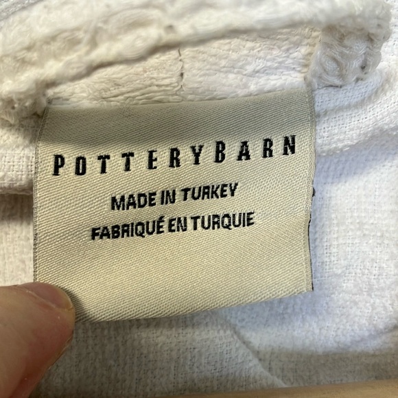 Pottery Barn White Waffle Knit bathrobe S - Picture 2 of 6
